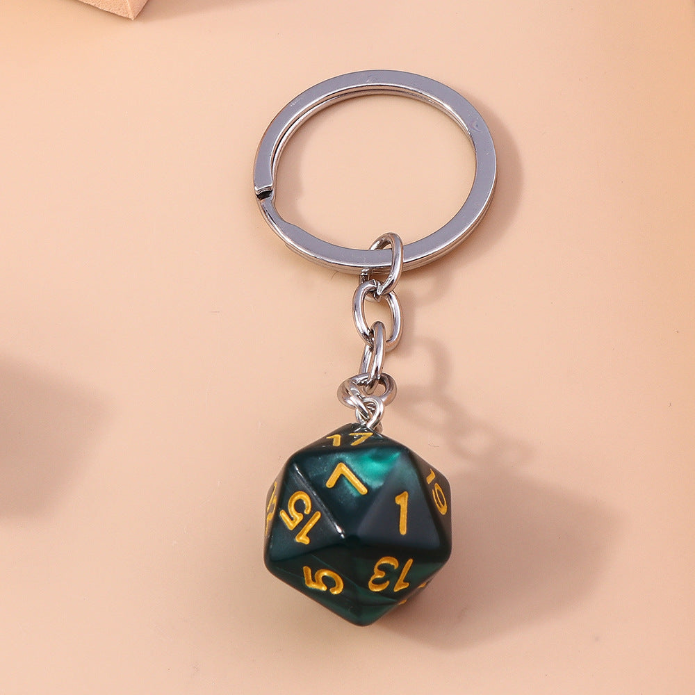 Wholesale Multi sided Dice Metal Keychain